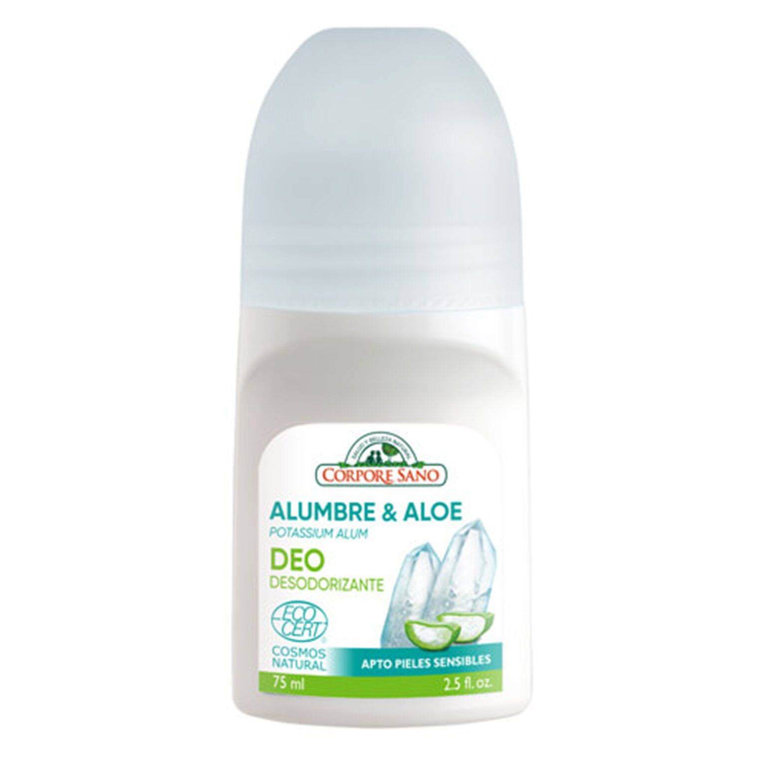 DESODORANTE ROLL ON MINERAL ALUMBRE Y ALOE VERA Alimsa NaturVital